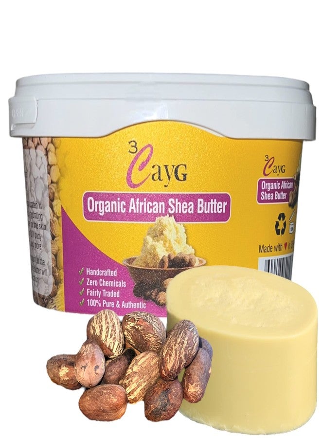 3CAYG 1 lb Unrefined Shea Butter for Hair, Skin, and Nails - Image 1